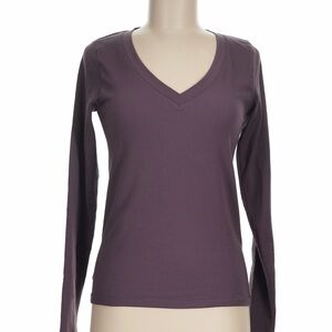 Athleta Women's Long Sleeve V-Neck Top - Plum